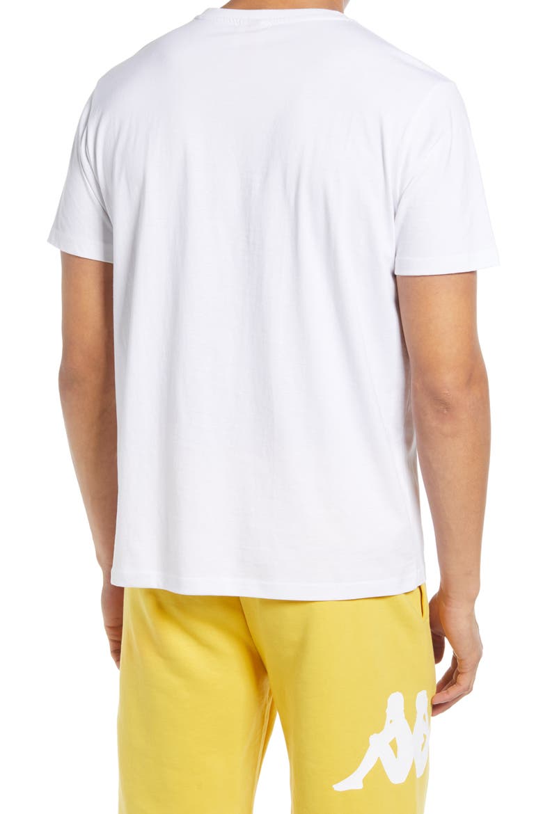 Kappa Authentic Estessi Graphic Tee, Alternate, color, WHITE / ORANGE / YELLOW