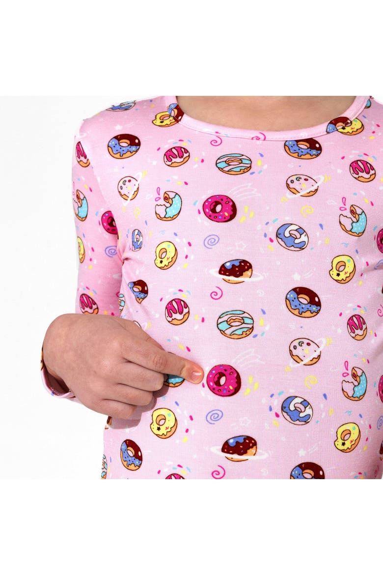 Kids' Pink Donut Set of 2 Piece Pajamas, Alternate, color, Pink Donut