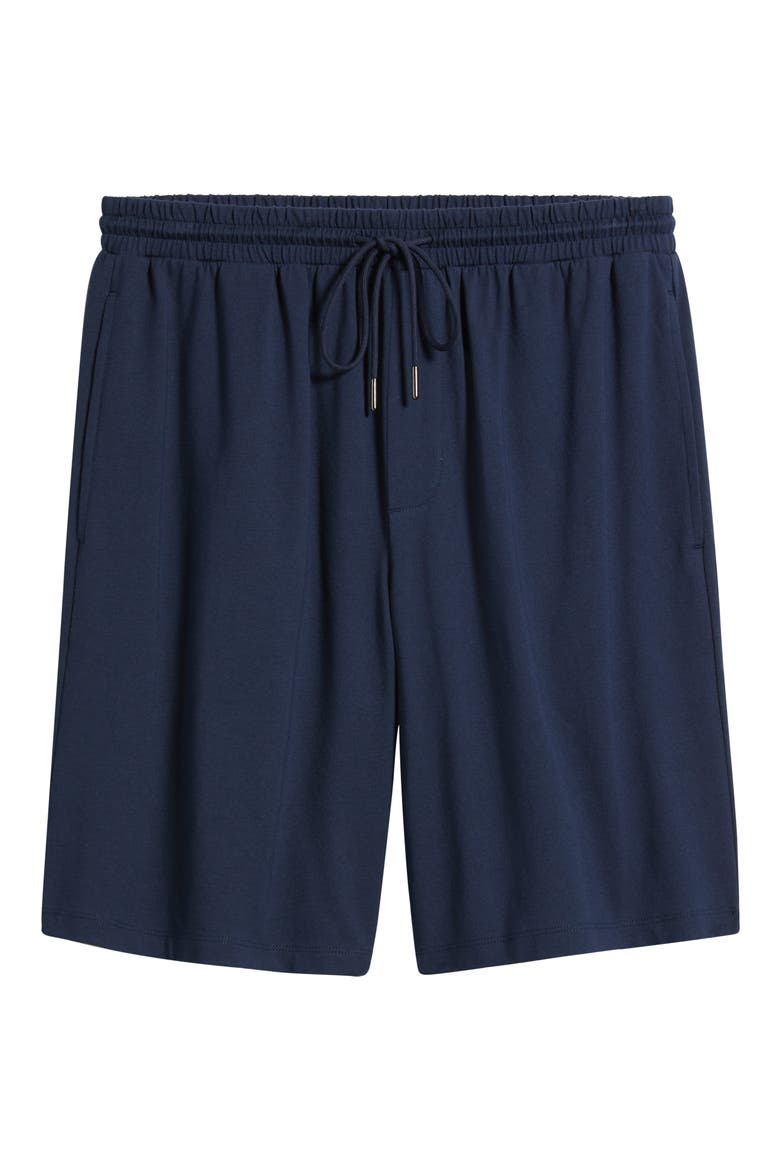 Cotton & Tencel® Modal Lounge Shorts, Alternate, color, NAVY STILL