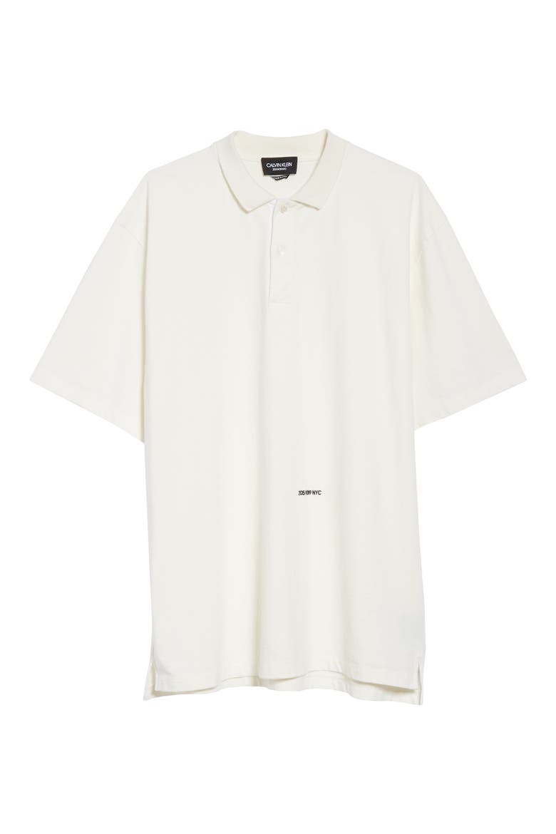 Oversize Polo, Alternate, color, WHITE