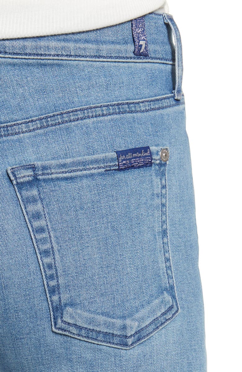 7 For All Mankind <sup>®</sup> Alexa Cutoff Hem Crop Wide Leg Jeans, Alternate, color,