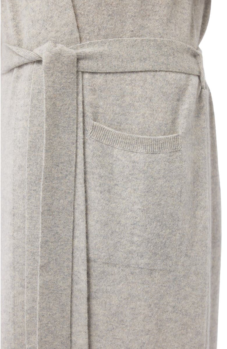 GOBI Mongolian Cashmere Long Cashmere Robe, Alternate, color, Dawn Blue