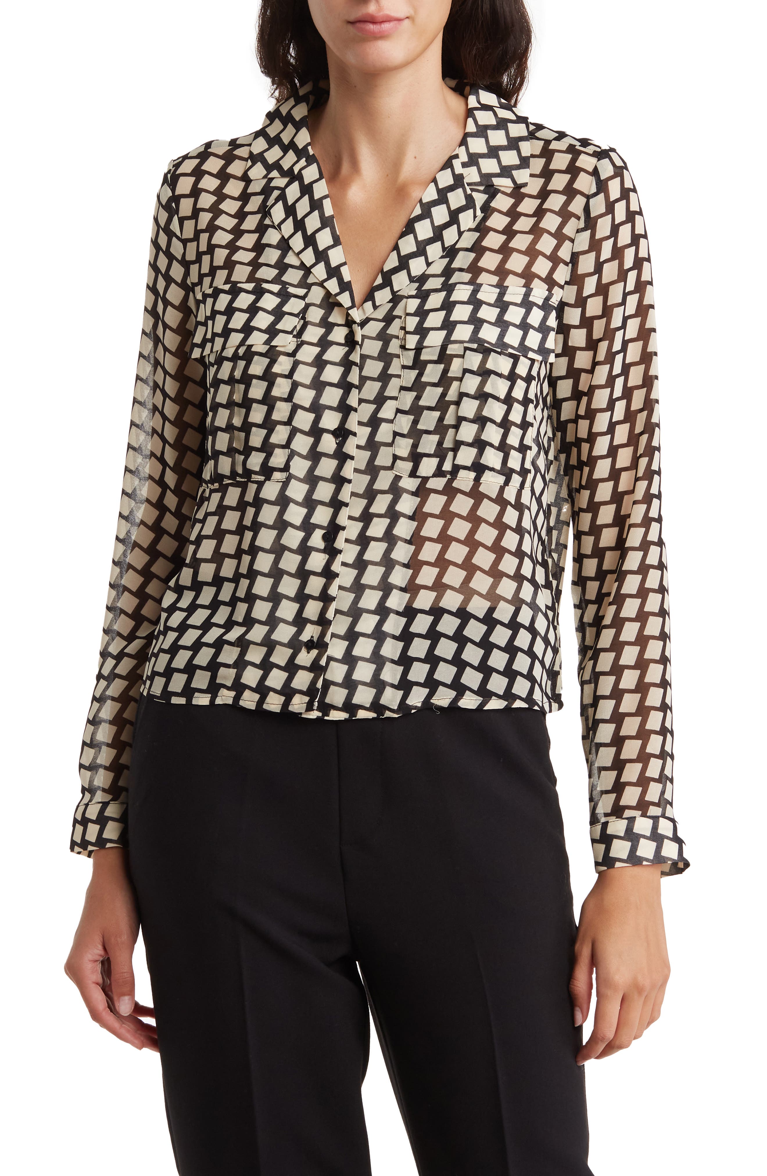 BLACK/ CREAM GEO