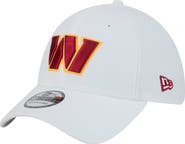 New Era Men's New Era White Washington Commanders Main 39THIRTY Flex Hat
