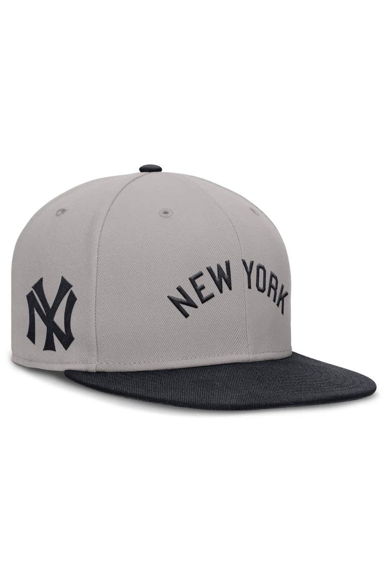 Men's Nike Gray New York Yankees True Performance Fitted Hat, Alternate, color, Gray