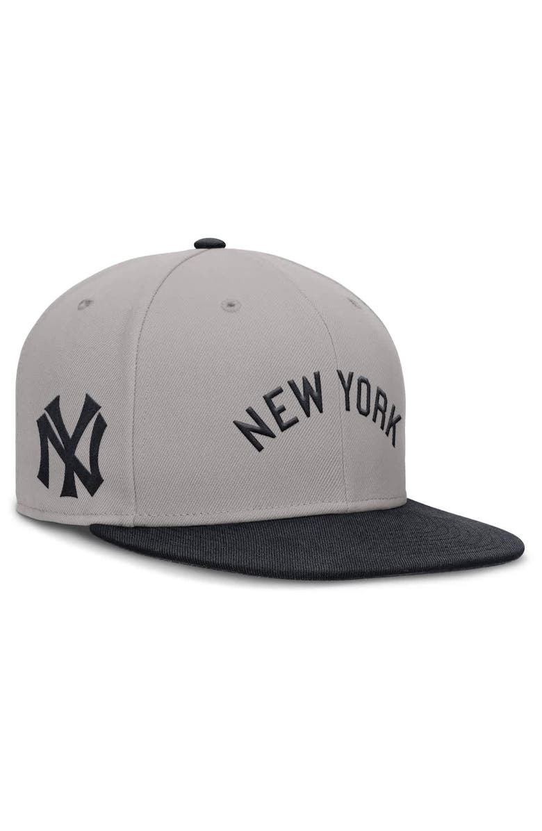 Nike Men's Nike Gray New York Yankees True Performance Fitted Hat, Alternate, color, Gray