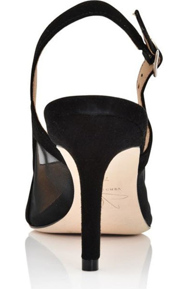 Joan Oloff Shoes Dance Leather Slingback Pump, Alternate, color, Black