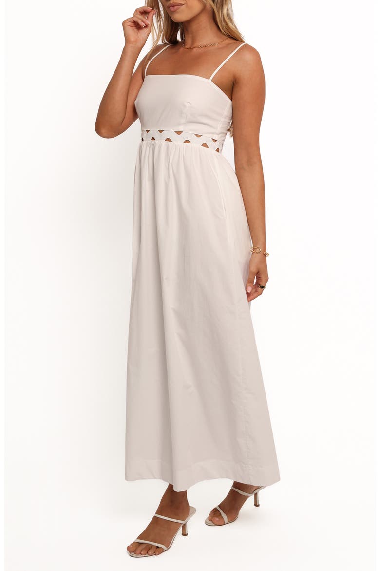 Angelus Cotton Sundress, Alternate, color, WHITE