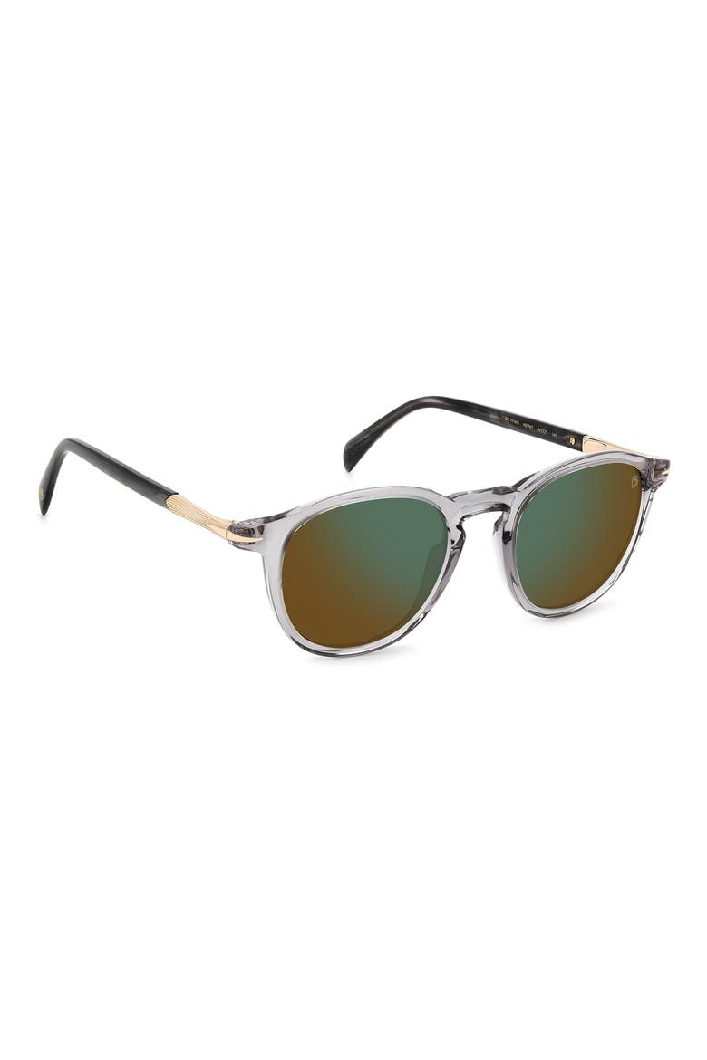49mm Round Sunglasses, Alternate, color, GREY