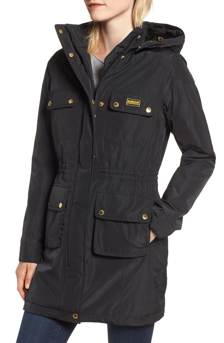 Barbour Imatra Waterproof Jacket with Faux Fur Trim, Alternate, color, 