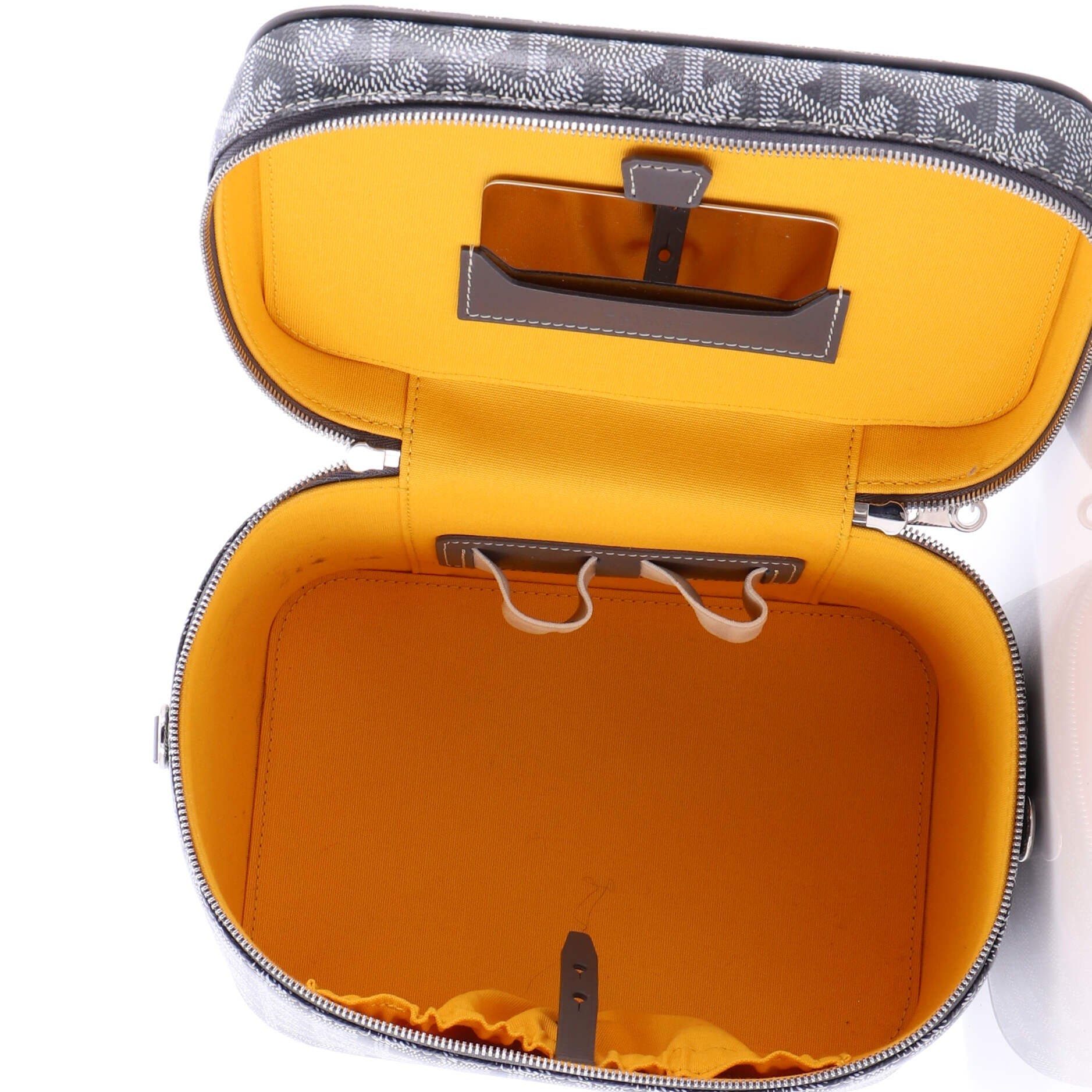 Pre-Owned Goyard Muse Vanity Case Coated Canvas, Alternate, color, Gray