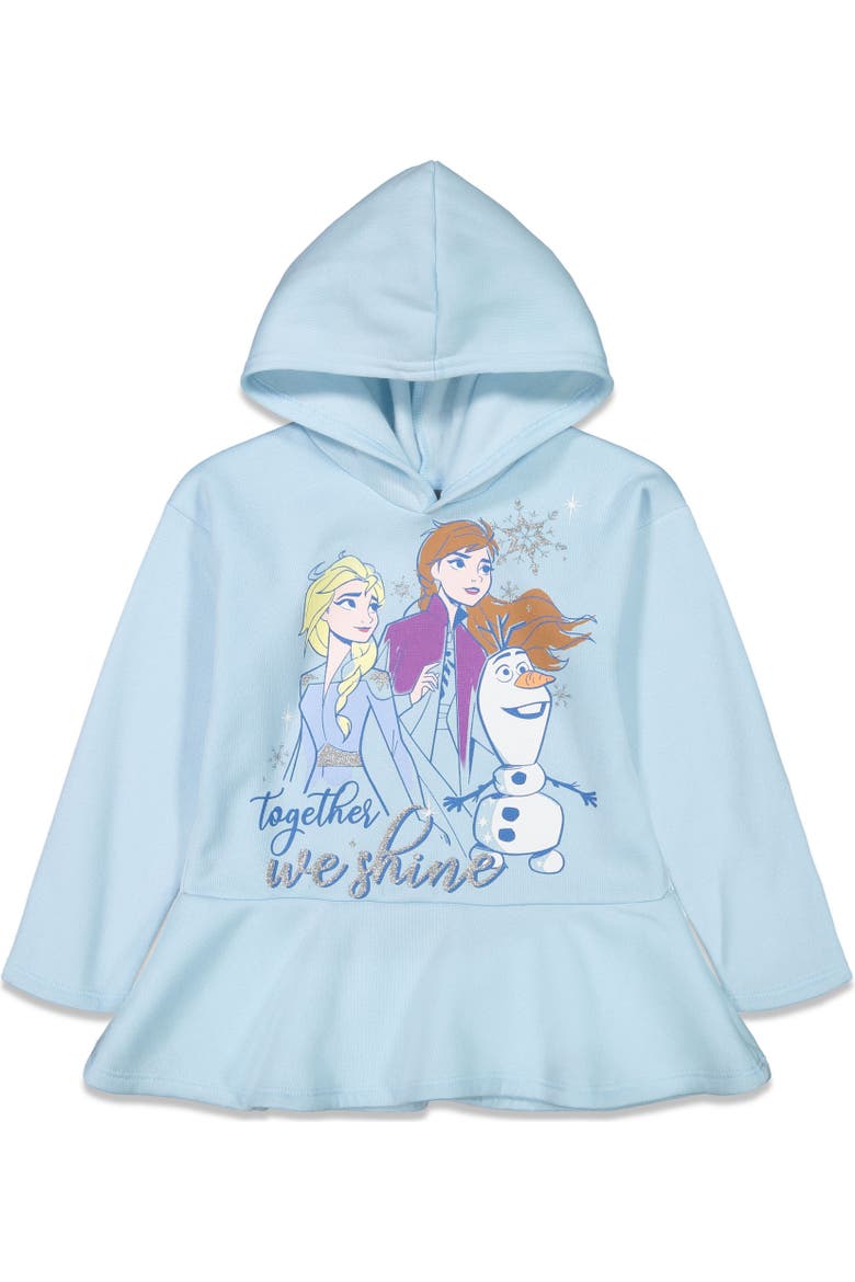 Frozen 2-Piece Hoodie and Pants Set, Alternate, color, Elsa Anna Lilac Blue