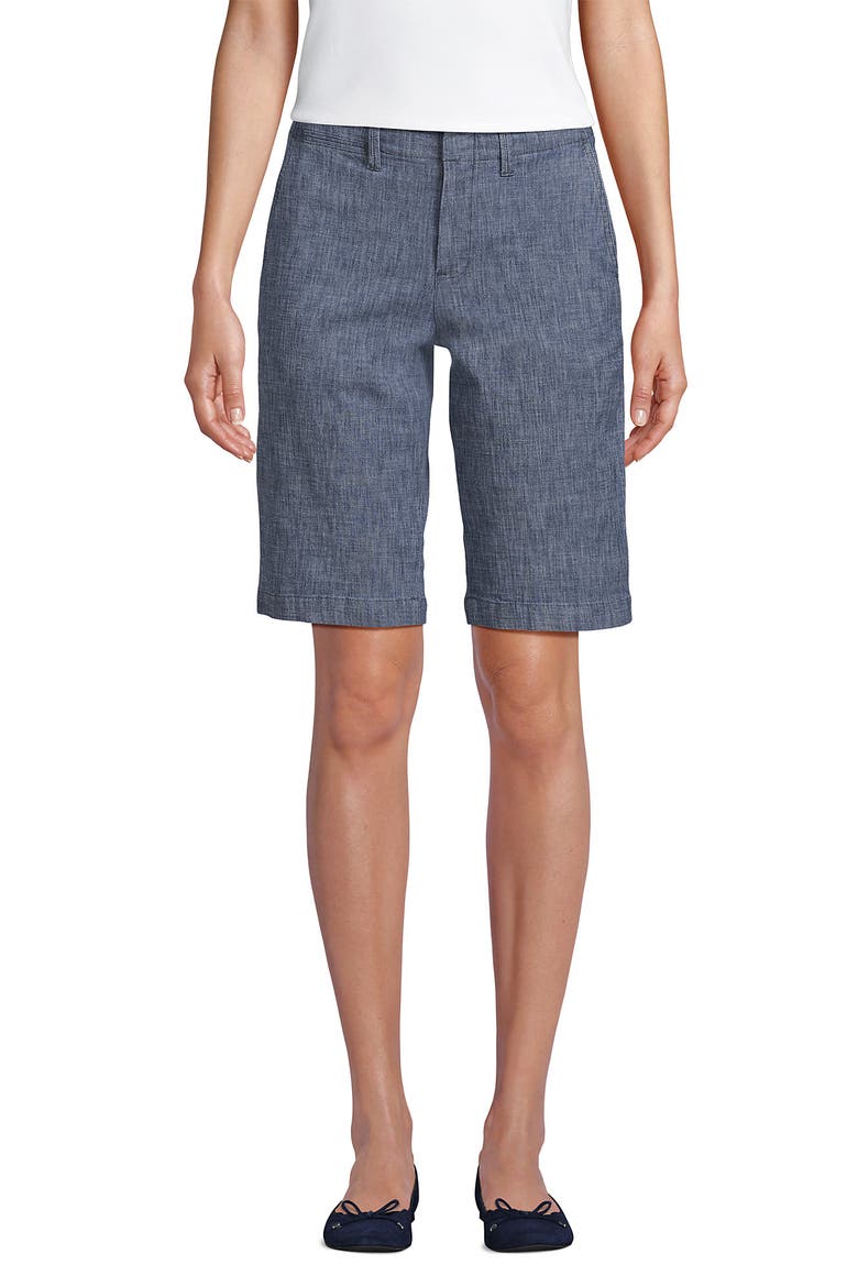 Elastic Back Classic 12" Chino Shorts, Alternate, color, Evening Sky Chambray