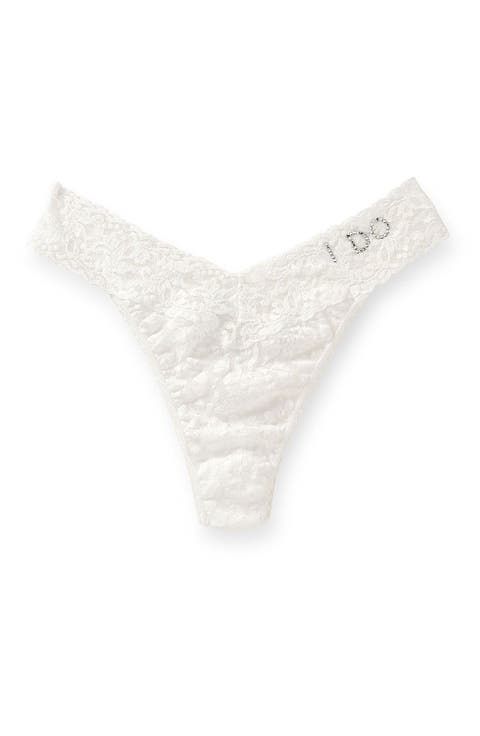'I Do' Swarovski Crystal Original Rise Thong