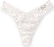 Hanky Panky 'I Do' Swarovski Crystal Original Rise Thong