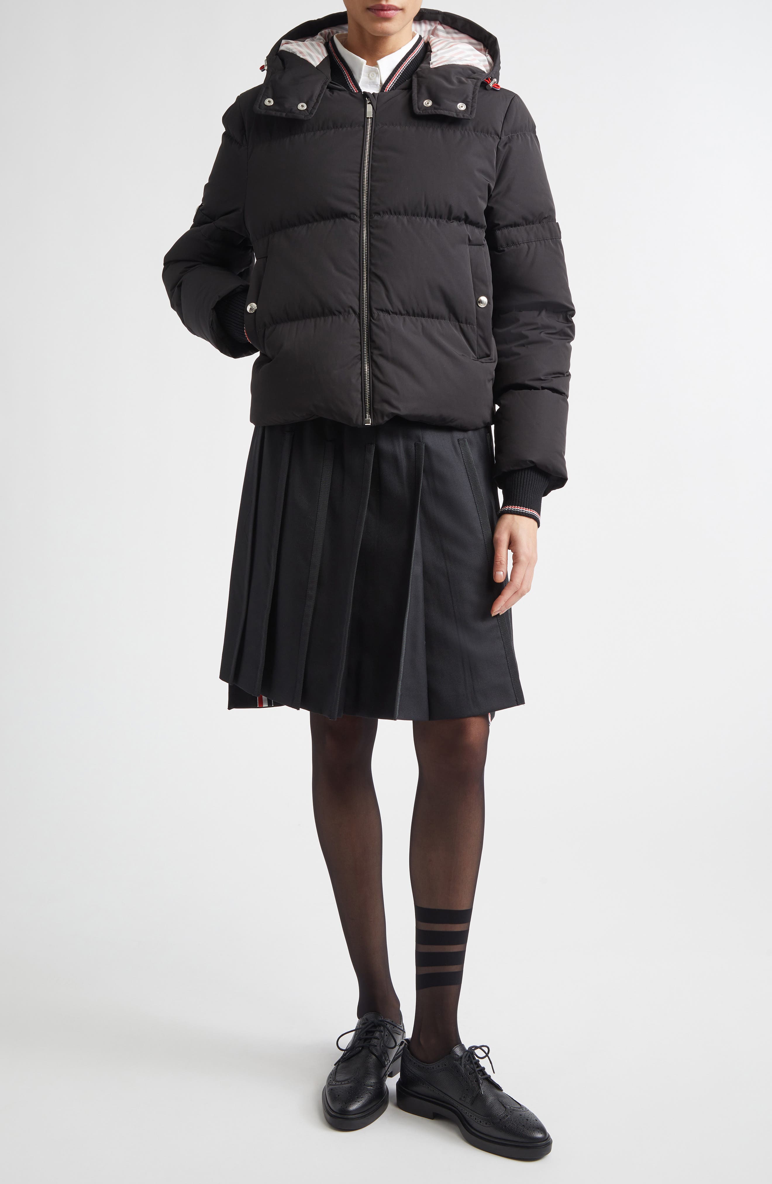 Armband Down Jacket with Removable Hood - image 2