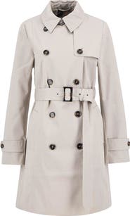 Barbour Greta Belted Water Resistant Twill Trench Coat