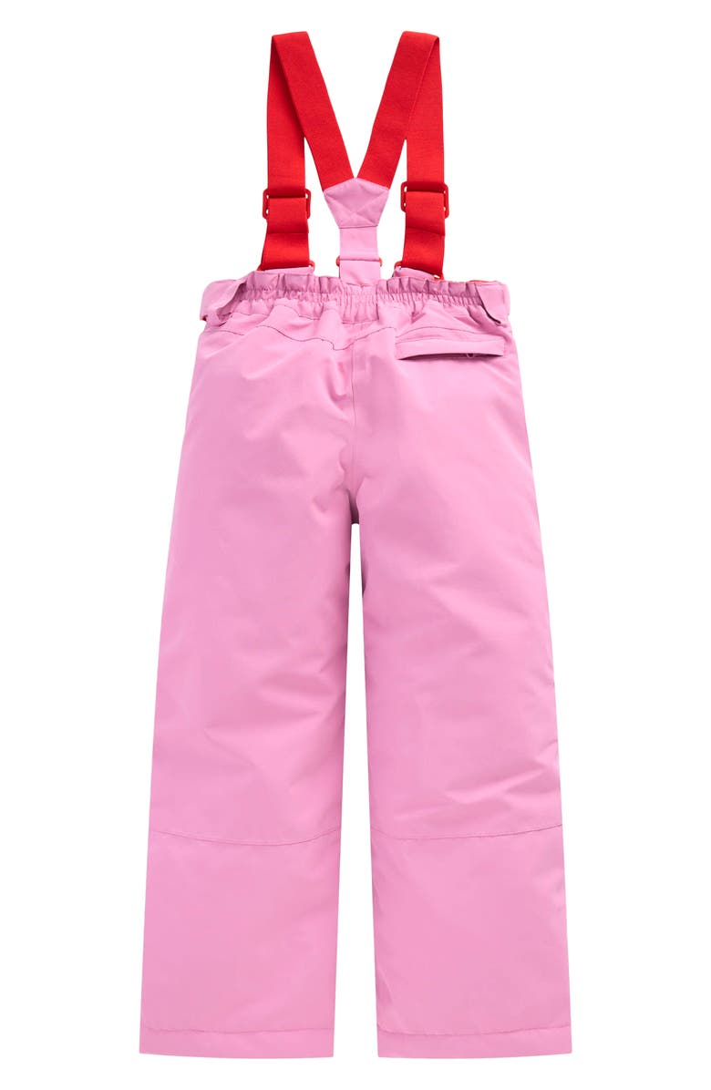 Mini Boden Kids' Waterproof Bib Snowsuit, Alternate, color, Pink