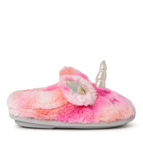 Dearfoams Kids' Peyton Animal Slip-on Clog Slipper In Multi