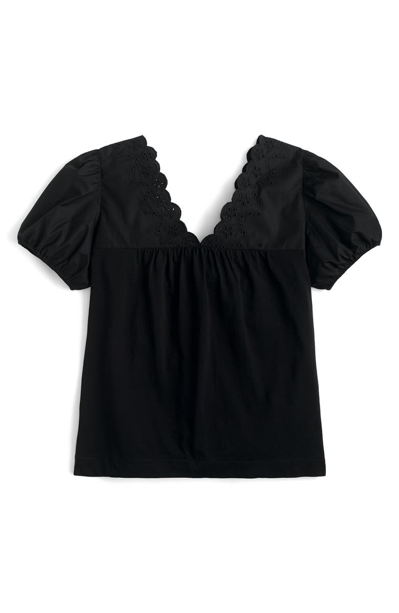 J.Crew Eyelet Top with Puff Sleeves, Alternate, color,