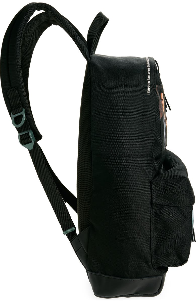 Undercover 'Twin Peaks' Nylon & Leather Backpack, Alternate, color,