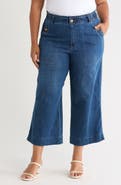 Democracy Cropped Wide Leg Jeans