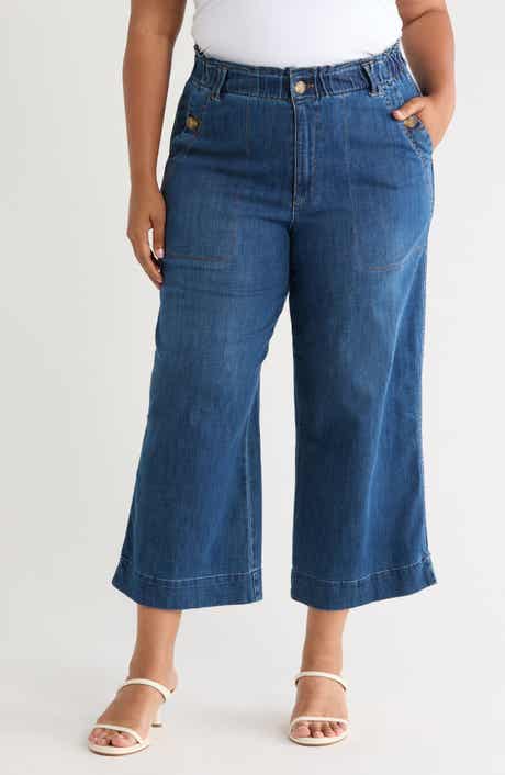 Cropped Wide Leg Jeans