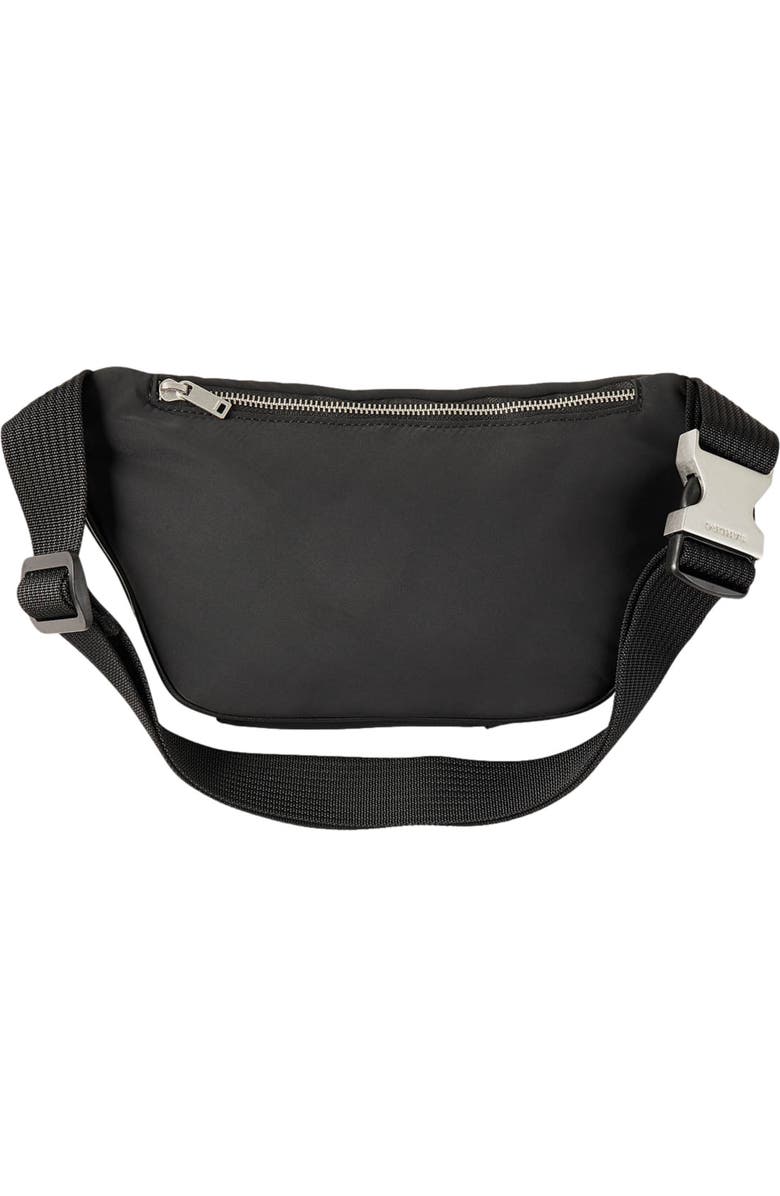 SANDRO Canvas and leather belt bag, Alternate, color,