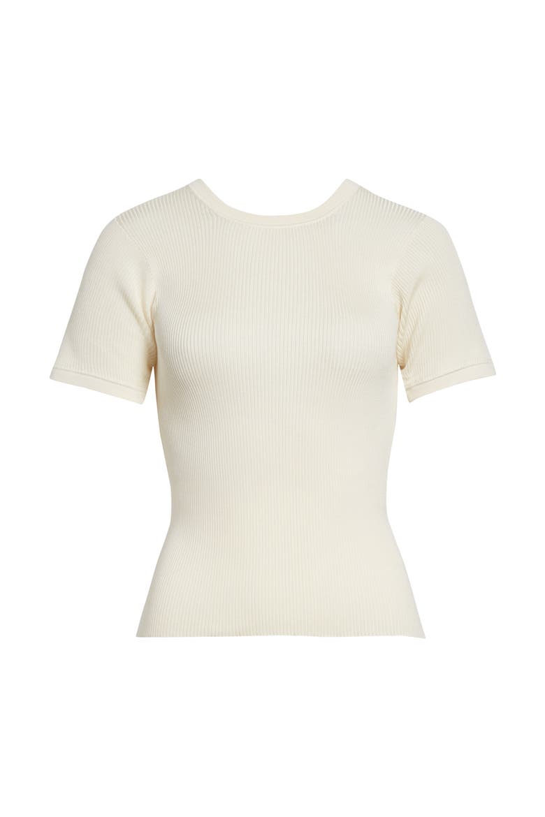 Silk Rib T-Shirt, Alternate, color, BUTTER KNIT