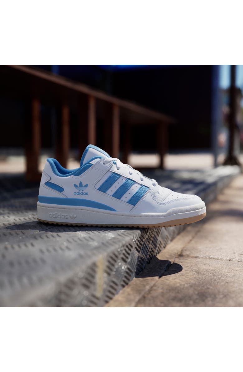 adidas Forum Low CL Sneaker, Alternate, color, White/Light Blue/Cloud White
