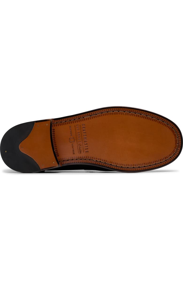 Clarks<sup>®</sup> Craft James Lo Penny Loafer, Alternate, color, Black Leather