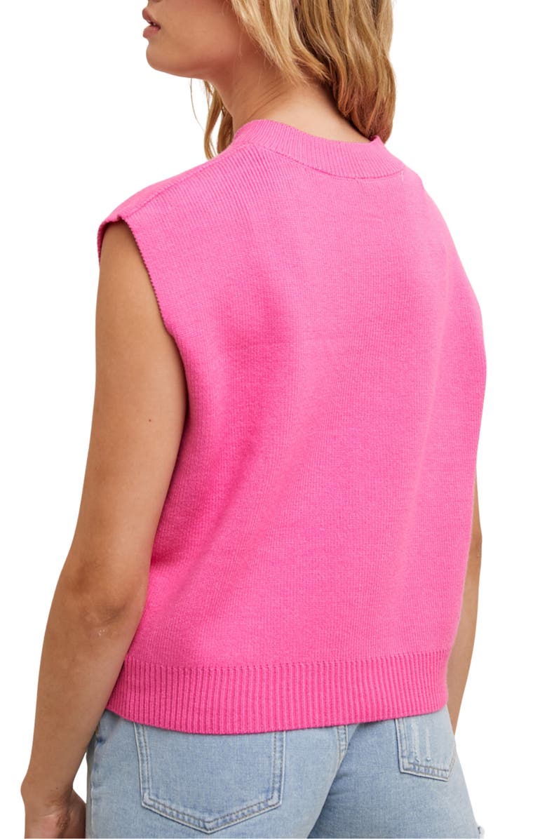 WISHLIST V-Neck Sweater Tank, Alternate, color, Punch