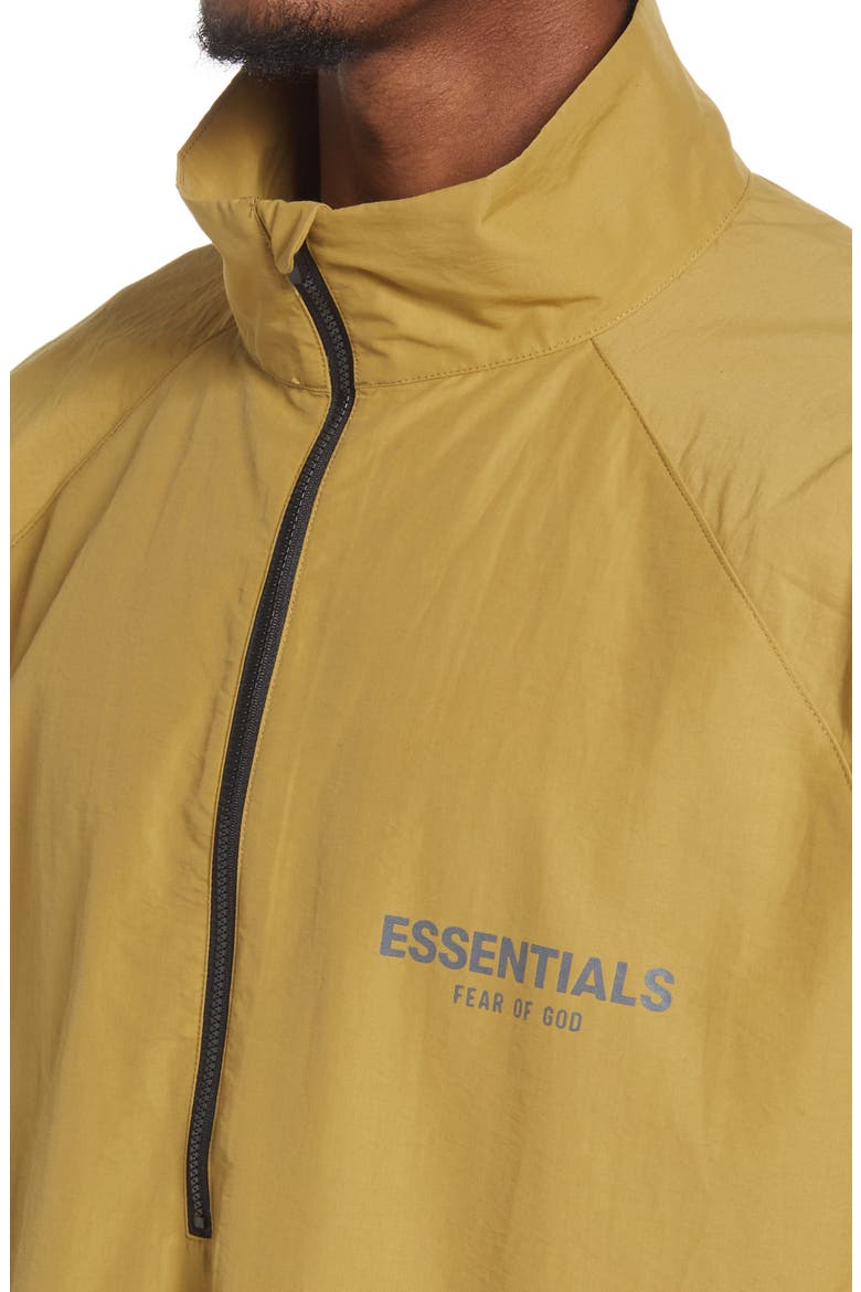 Half Zip Track Jacket, Alternate, color, AMBER