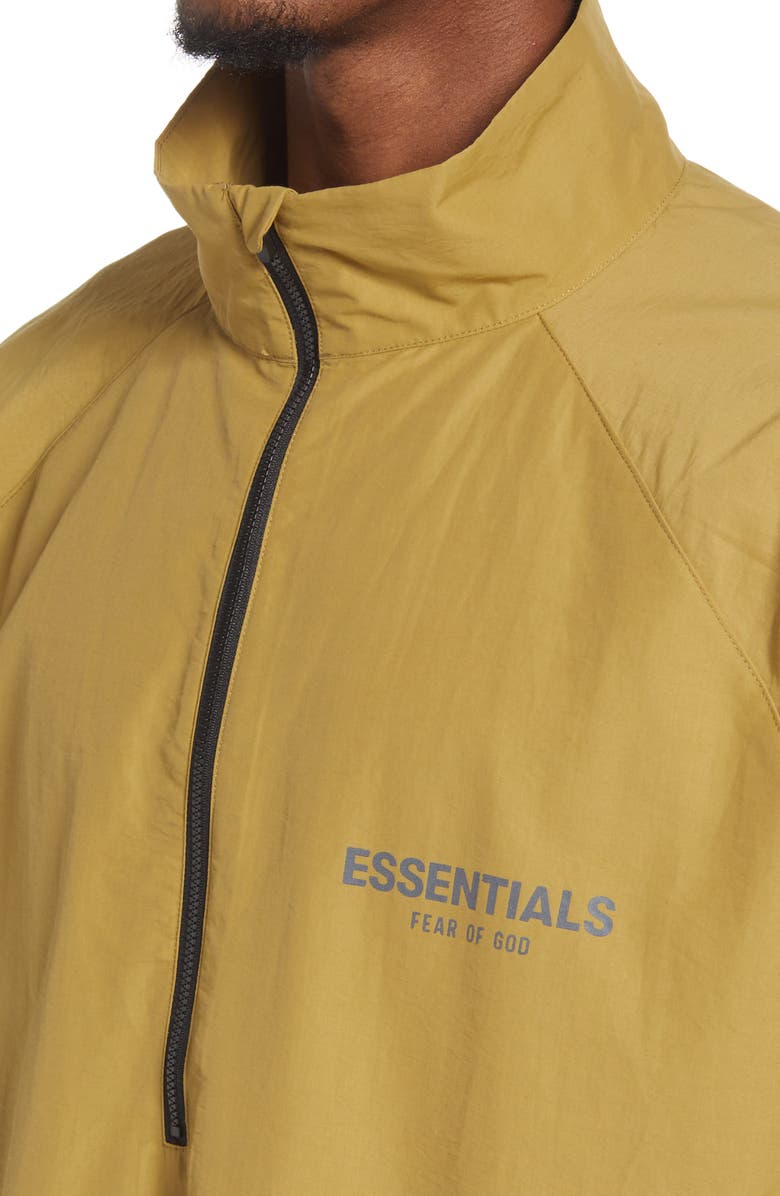 Fear of God Essentials Half Zip Track Jacket, Alternate, color, 