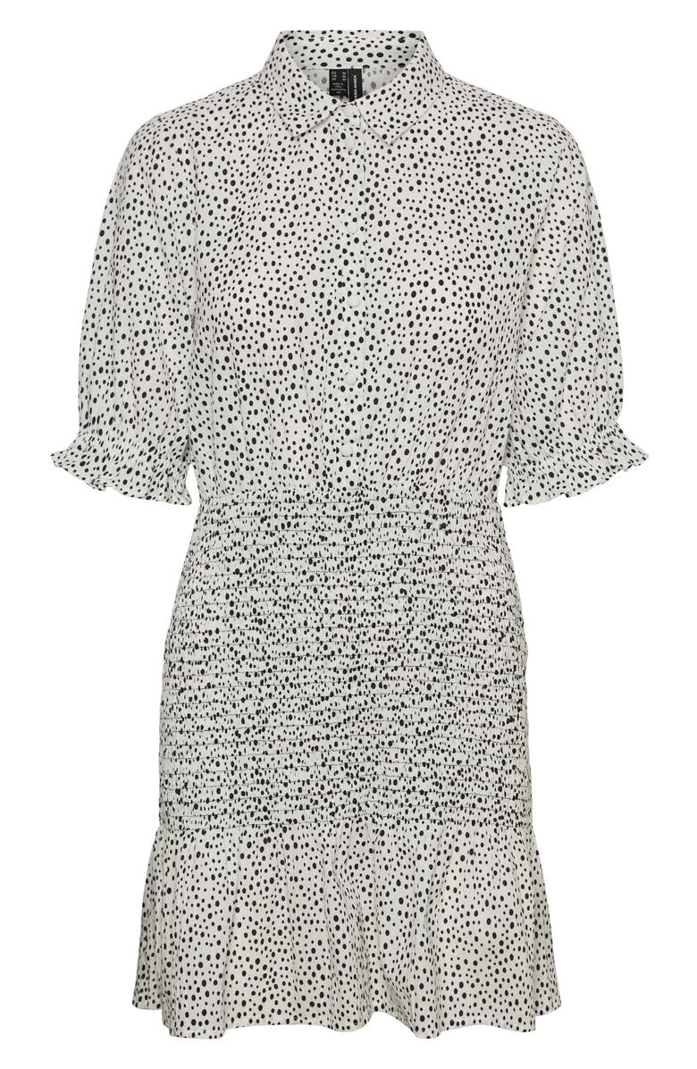 VERO MODA Smocked Shirtdress, Alternate, color,