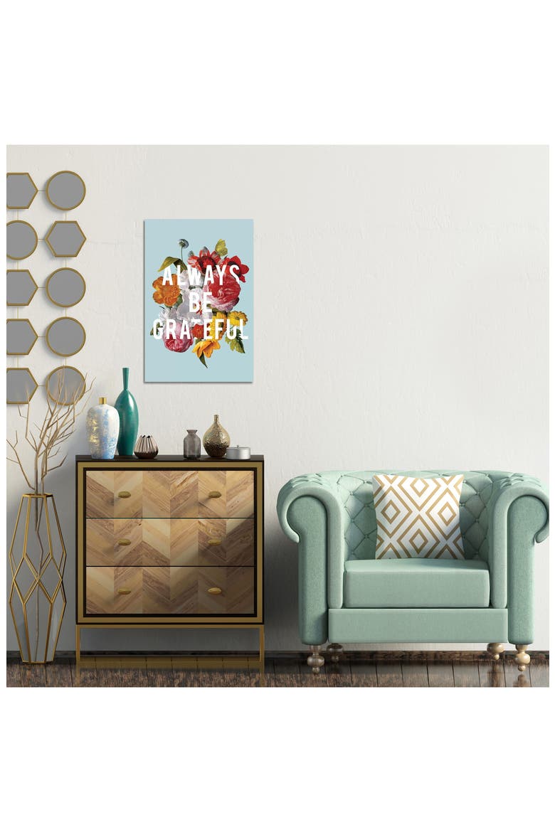 Floral Sentiment I by Wild Apple Portfolio Canvas Wall Art, Alternate, color, BLUE/ GREEN