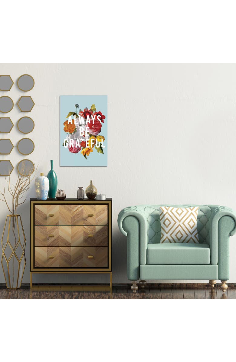 iCanvas Floral Sentiment I by Wild Apple Portfolio Canvas Wall Art, Alternate, color, Blue/ Green