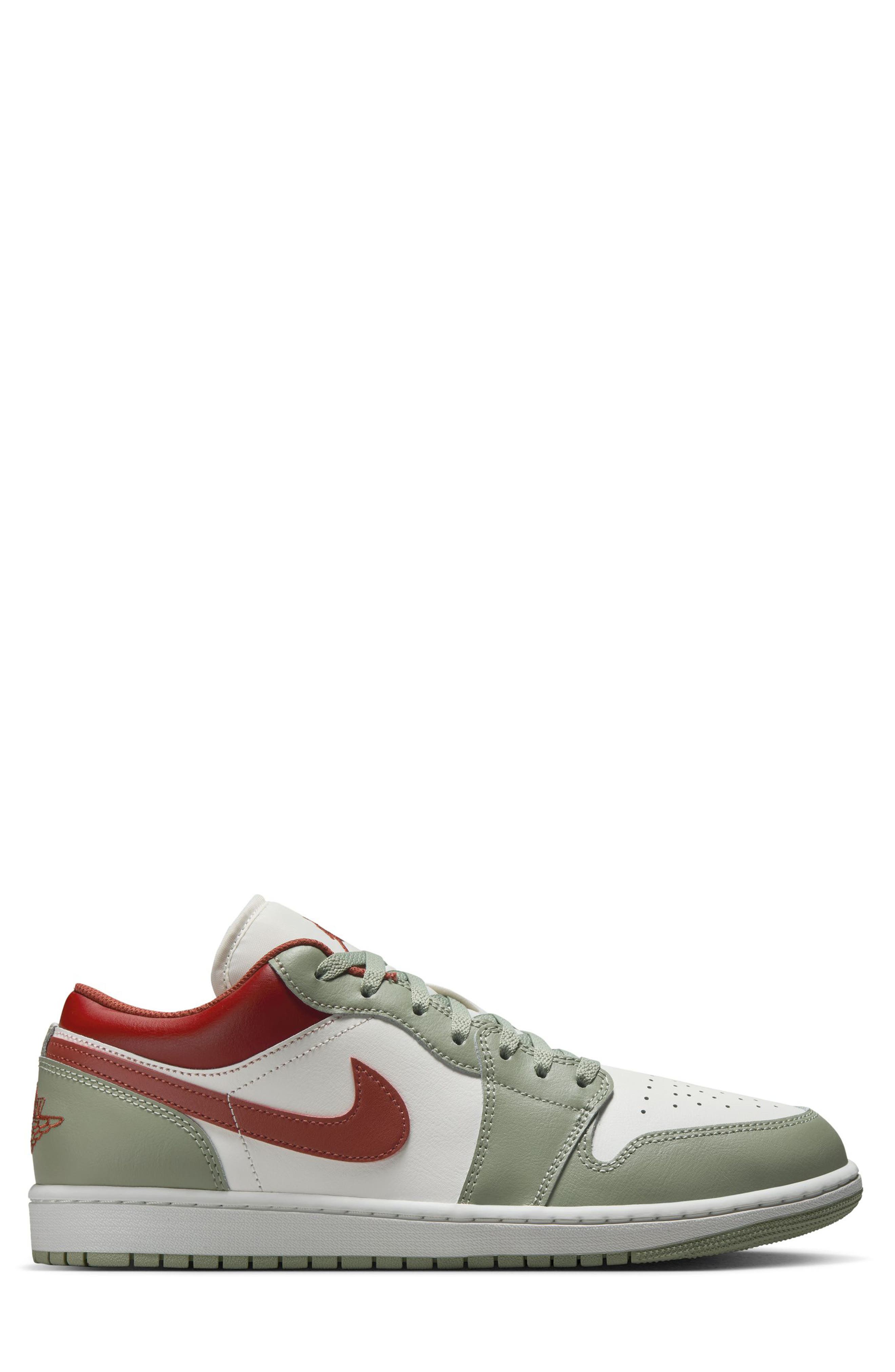 Nike Air Jordan 1 Low Sneaker, Alternate, color, Sail/ Jade Horizon