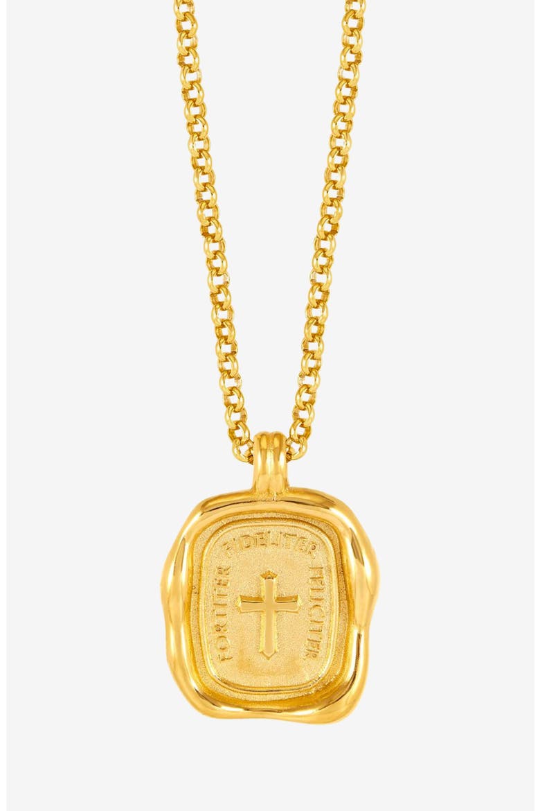Men's Success Talisman Necklace, Main, color, Yellow Gold Vermeil