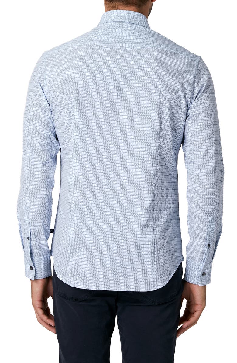 7 Diamonds Love Cycle Slim Fit Print Button-Up Shirt, Alternate, color, 