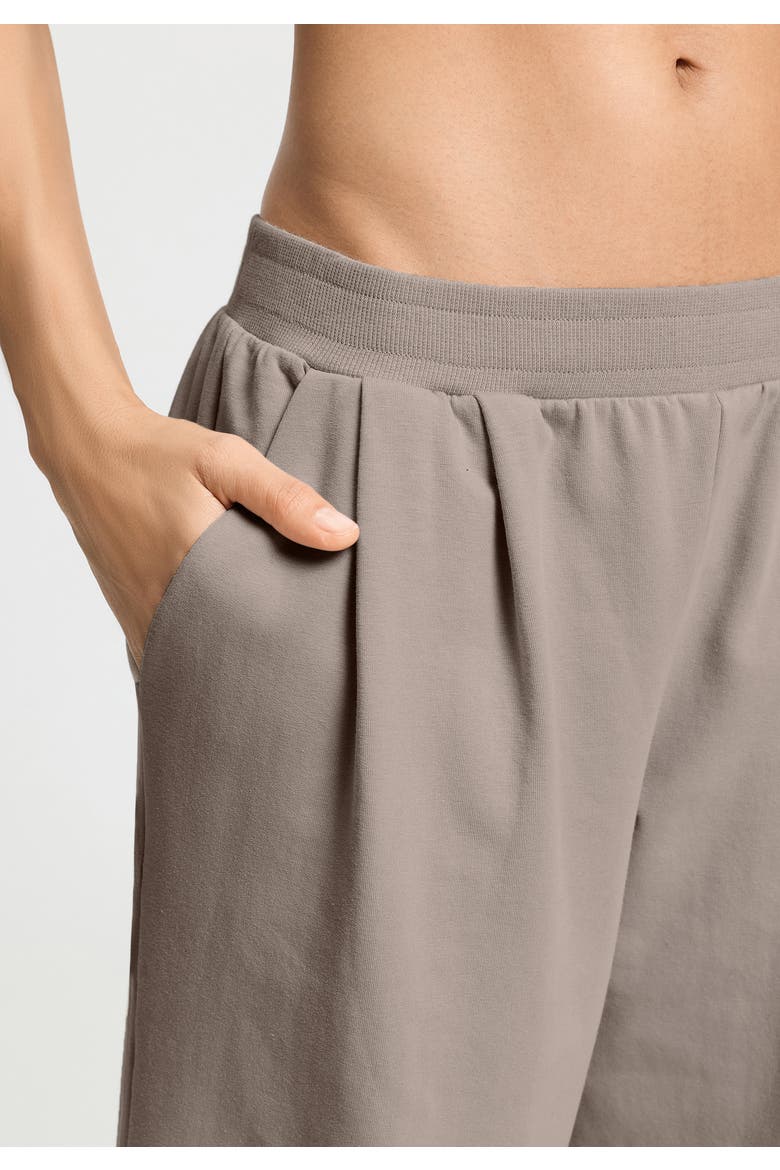 Natural Living Cotton Blend French Terry Pants, Alternate, color, Rose Grey