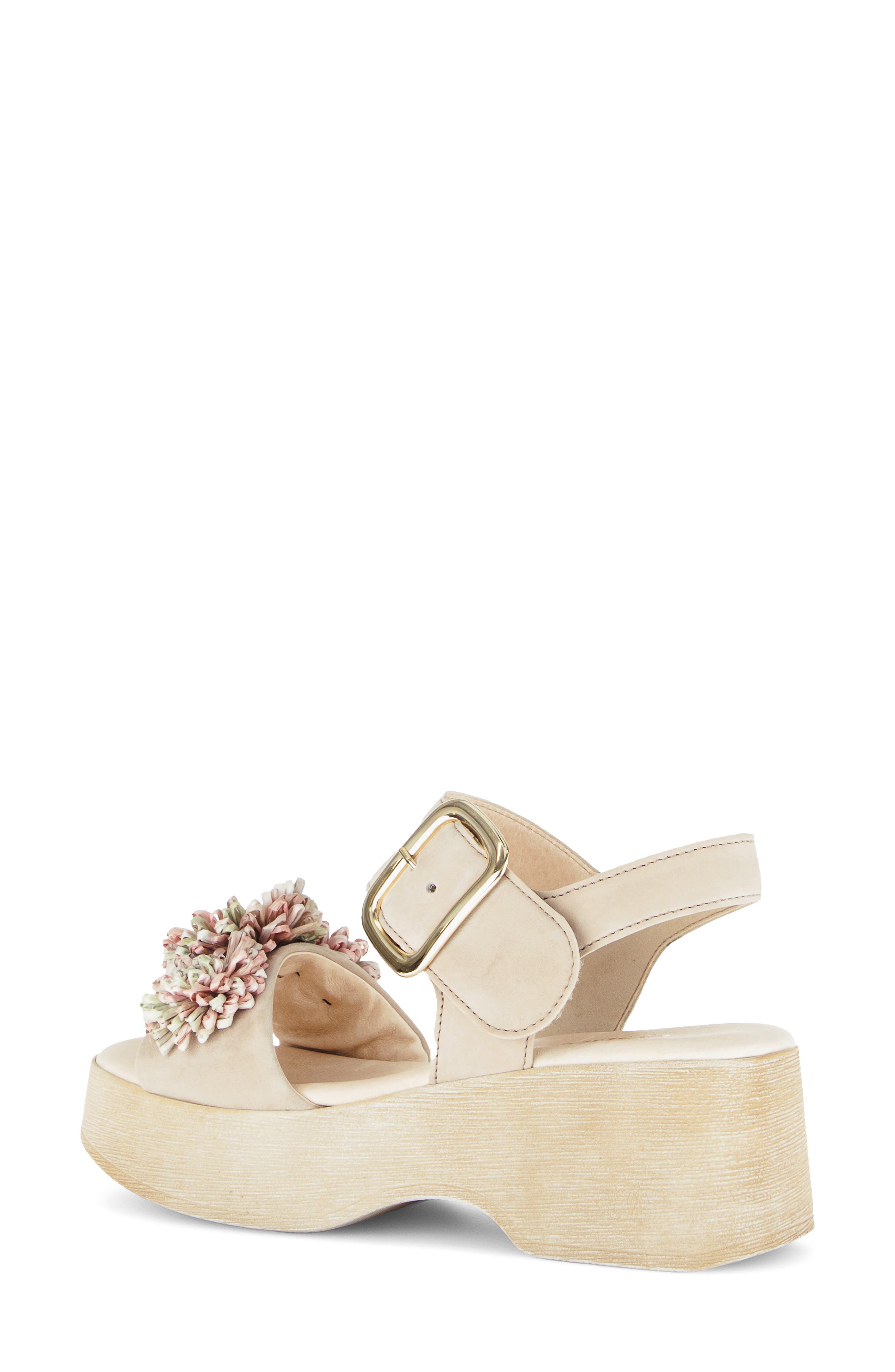 Raffia Applique Platform Sandal - image 4
