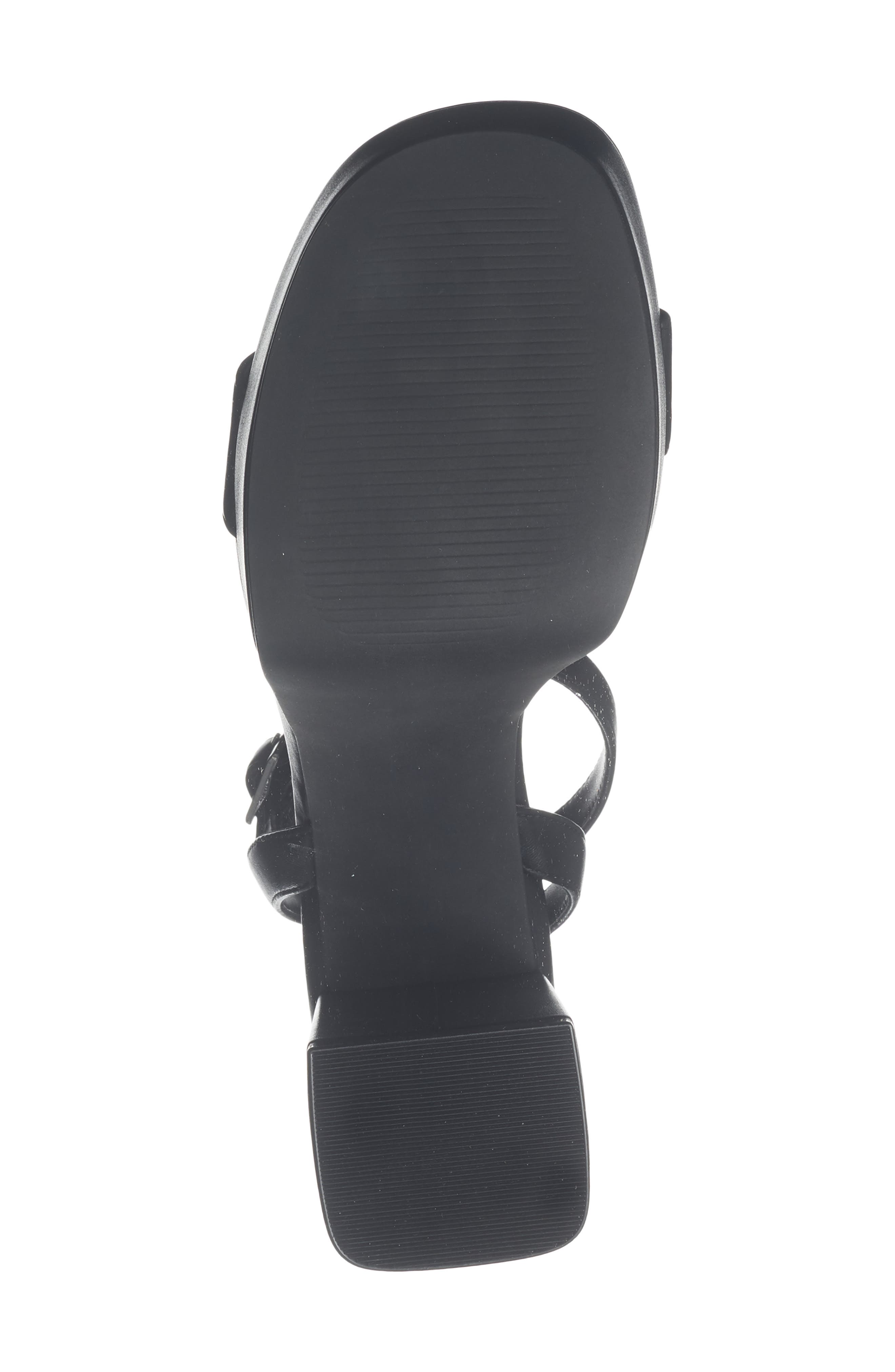 Abound Monica Block Heel Platform Sandal, Alternate, color, Black Smooth