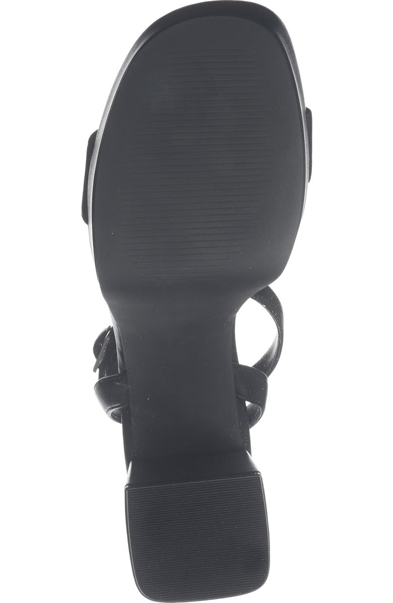 Abound Monica Block Heel Platform Sandal, Alternate, color, Black Smooth