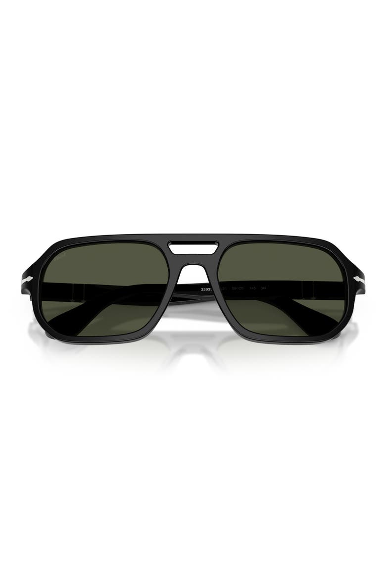 59mm Guido Pillow Sunglasses, Alternate, color, BLACK / GREEN
