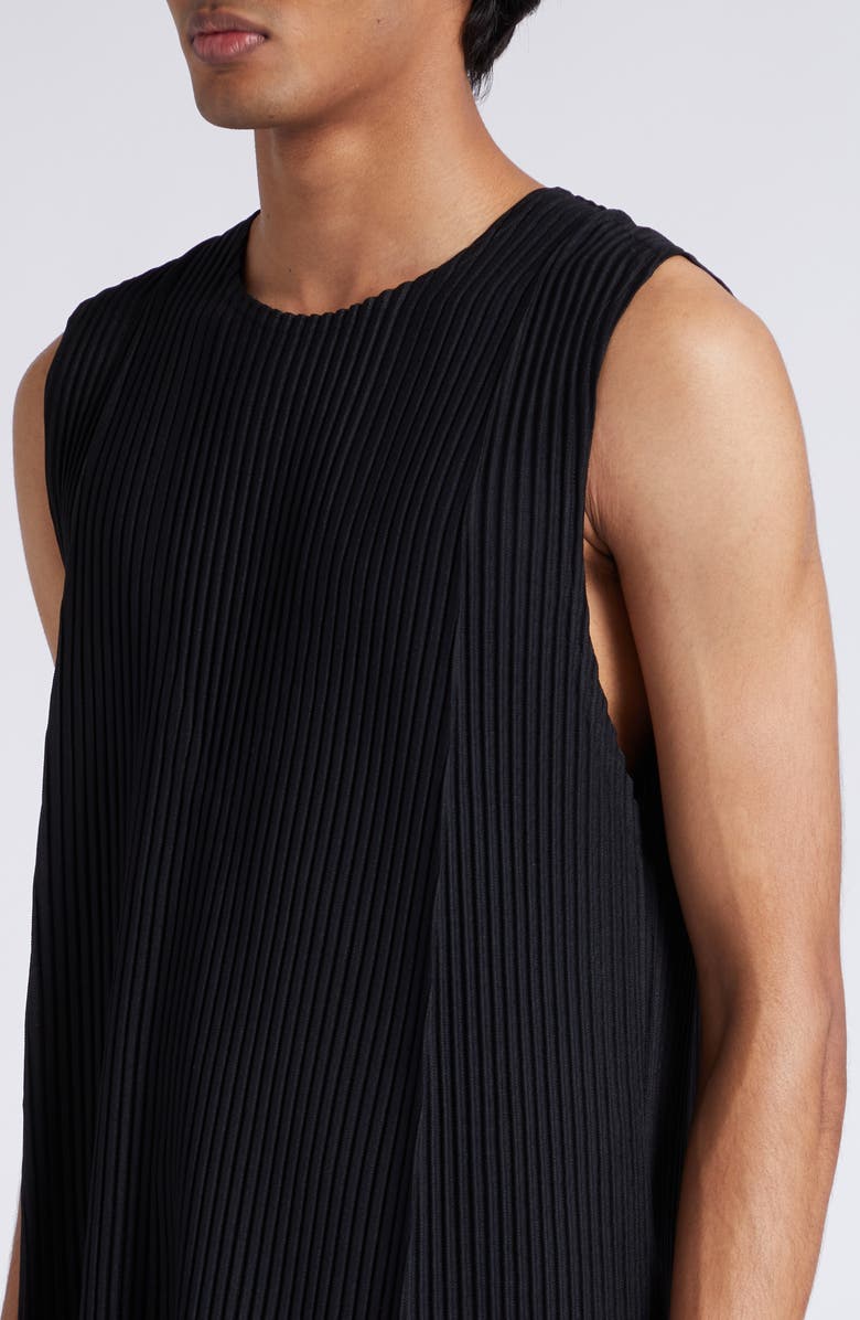 Homme Plissé Issey Miyake Monthly Colors June Pleated Sleeveless Tunic, Alternate, color,