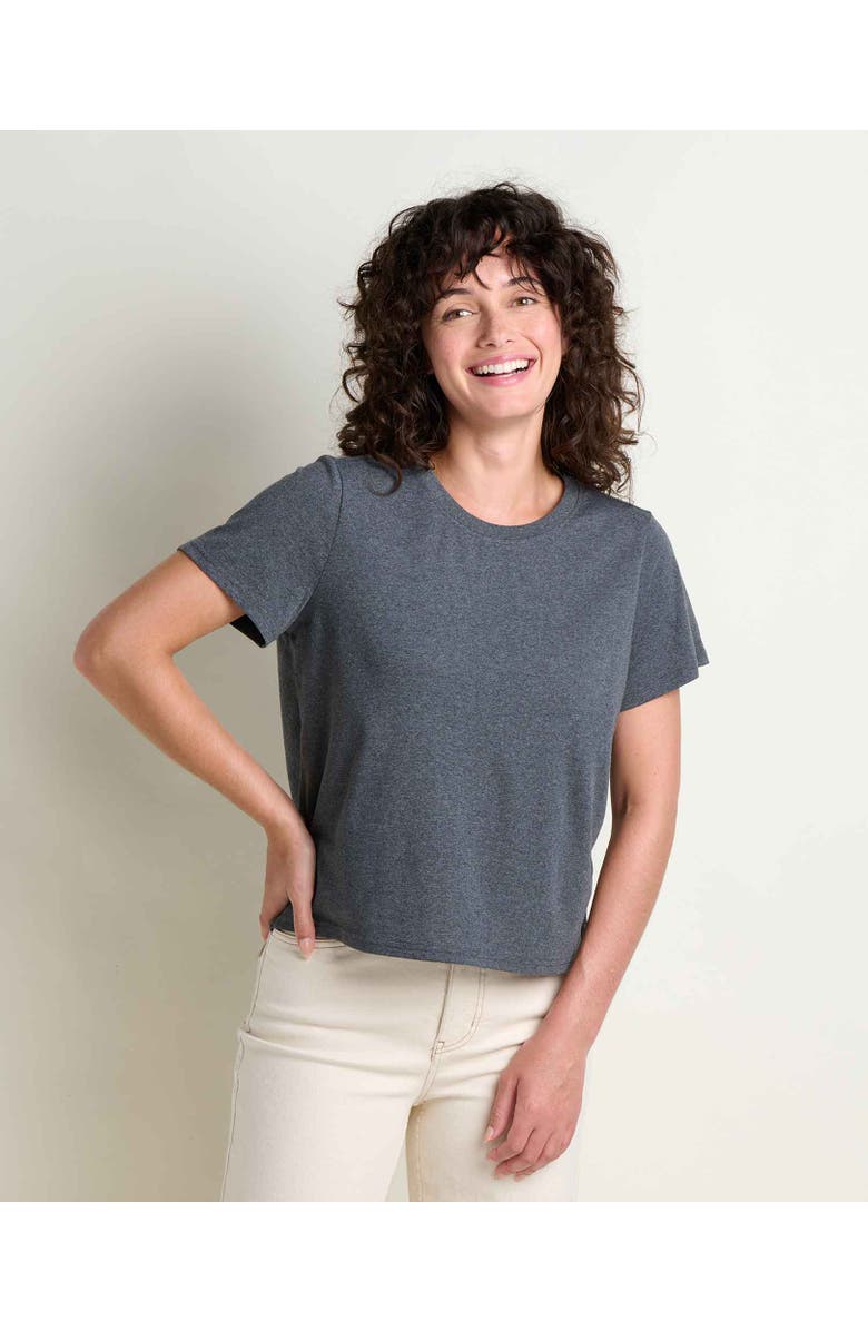 Toad & Co Women's Re-Form Crew, Main, color, Heather Grey