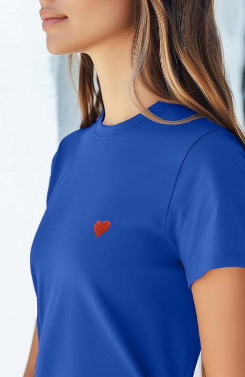 Dalix Womens Pixel Heart Jersey Relaxed Tee
