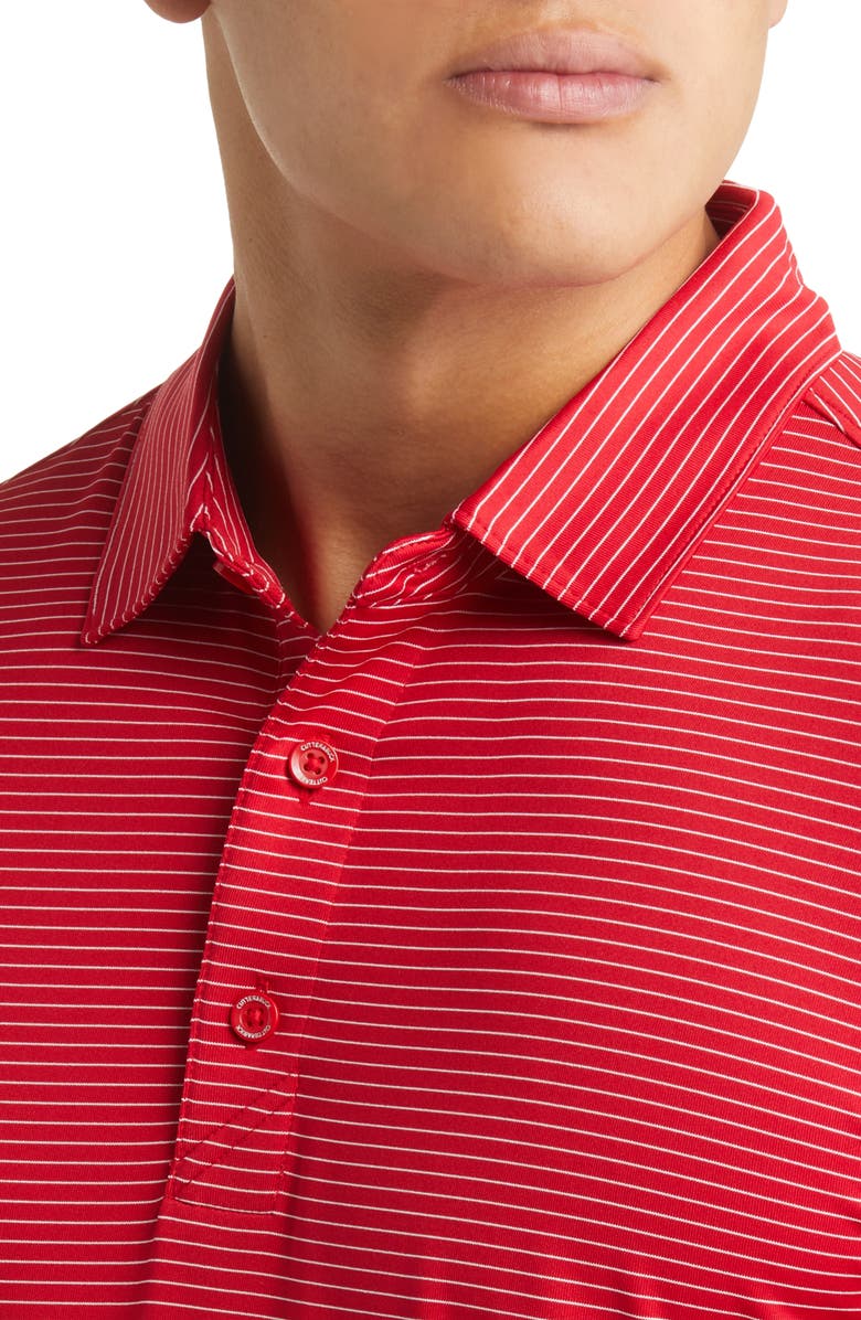 Cutter & Buck Forge Pencil Stripe Polo, Alternate, color, Red
