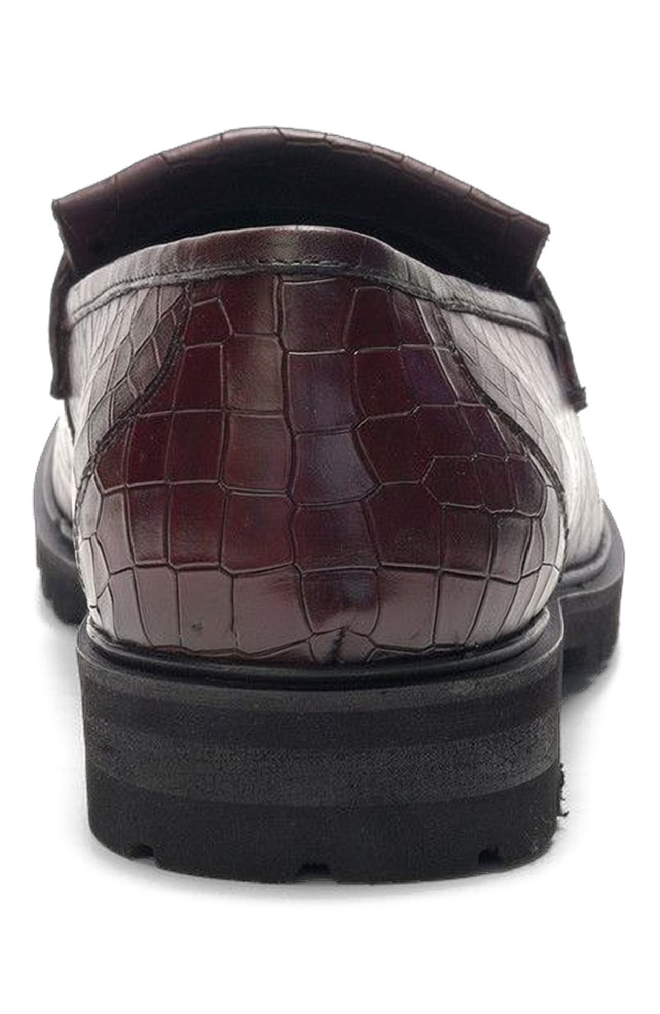 Dante Tassel Loafer, Alternate, color, Bordeaux Leather